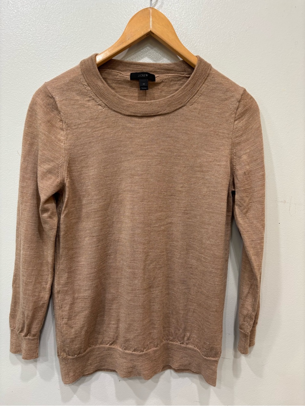 J.Crew Merino Wool Crewneck Sweater Brown Women’s Size Medium